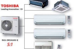 Oversigt over væg- og inverter TOSHIBA-klimaanlæg (Toshiba), betjeningsvejledning til fjernbetjening og anmeldelser