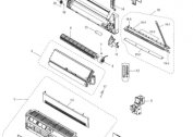 Układ i struktura jednostki wewnętrznej klimatyzatora: wentylator, wirnik, demontaż, płyta