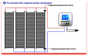 Podłączenie folii do regulatora temperatury